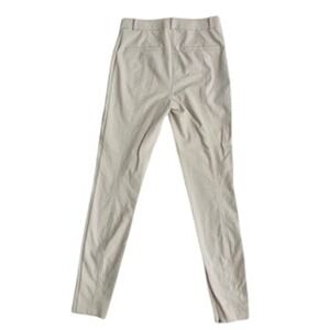 MM LaFleur Foster Pants Sand Beige High Rise Ankle Zip Slim Trousers Size 6